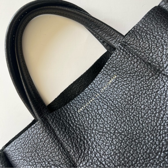 AMPERSAND AS APOSTROPHE black Leather Handle Bag - Picture 2 of 6